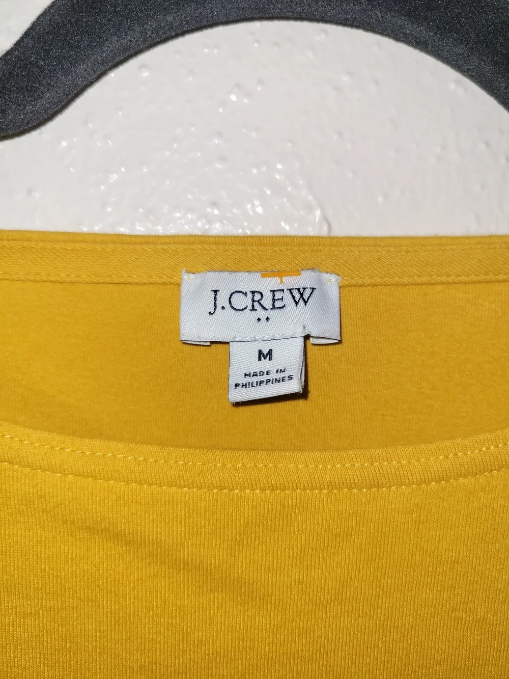 J. Crew Long-sleeve bateau tee with button sleeves Medium